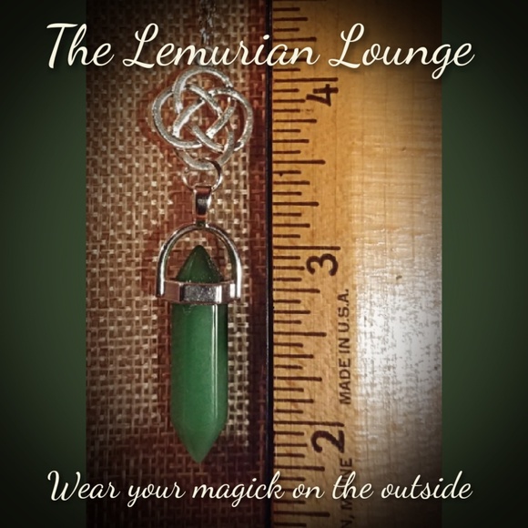 Natural Jade Chakra Boho Gypsy Necklace - Picture 3 of 5